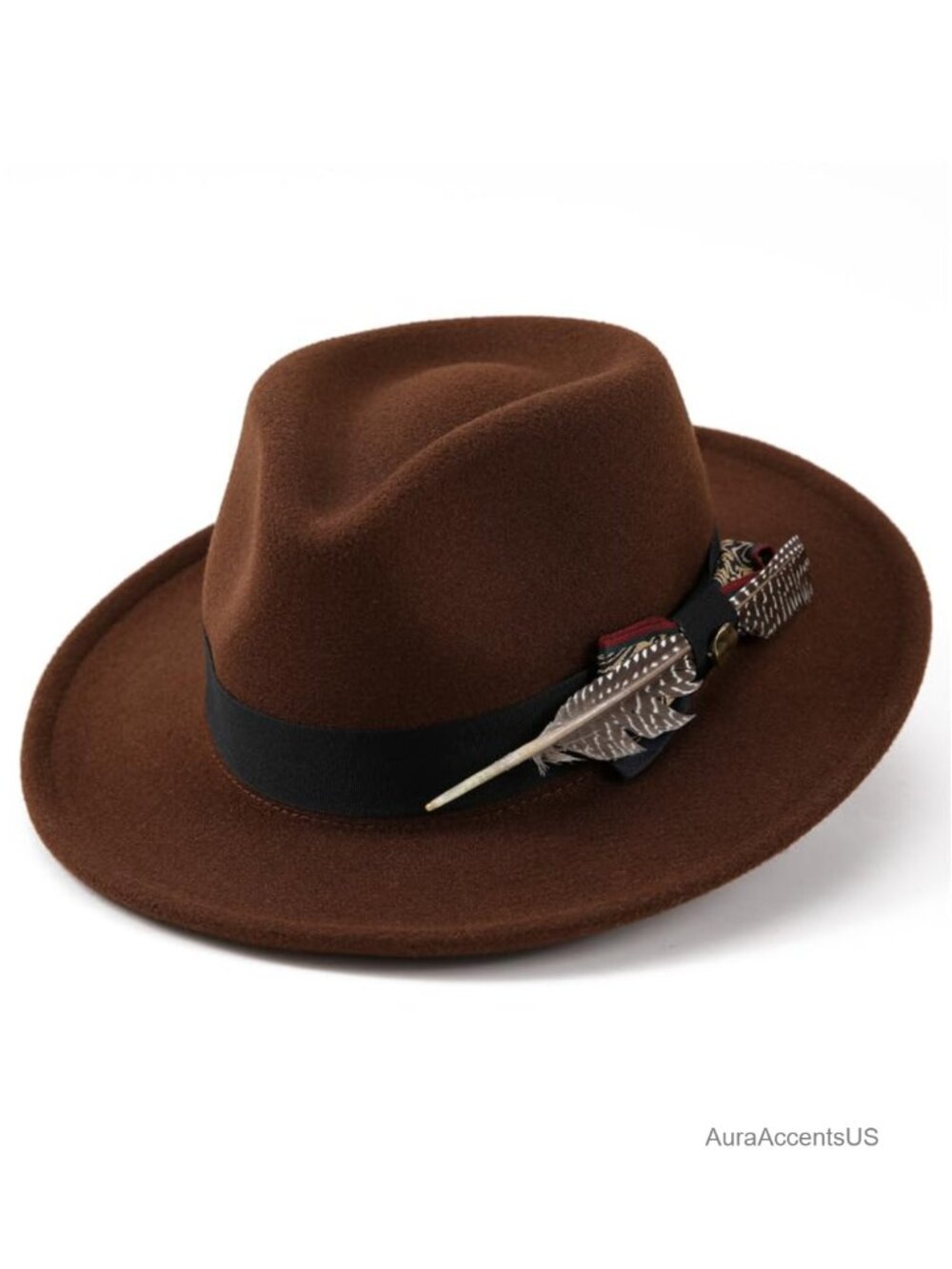 Wide Brim Felt Fedora Panama Hat Western Rancher Costume